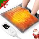 Ultra Soft Flannel Electric Foot Warmers for Feet, 104F to 140F Portable Heating Pad for Feet, Back, Abdomen, Cramp,Overheat Protection,Christmas,Anniversary, Friend Birthday Gifts for Women, Men