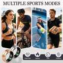 Smart Ring for Women Men, All-New Matte Scratch-Resistant Design, Health & Fitness Tracker for Sleep, Stress & Activity Monitoring, Long Battery Life, Waterproof, No App Fee, Rose Gold 8