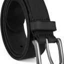 Timberland Men's Classic Leather Jean Belt (34, Black)
