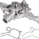 IRONTREE AW9379 Water Pump Kit W/Gasket for 04-08 Chrysler Crossfire, 98-06 Mercedes-Benz C240 C280 C320 CLK320 CLK500 E320 E430 E500 ML320 ML350 ML430 S430 S500 SLK320, 2.6L 2.8L 3.2L 3.7L 4.3L 5.0L
