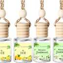 Hanging Car Air Freshener Diffuser, Long Lasting Essential Oil Diffuser, Premium Hanging Scent Air Freshener for Car Interior, Odor Eliminator to Refresh Driving Space and Create Aromatic Car Oasis