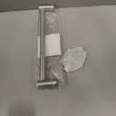 Adjustable 16-27" Suction Cup Towel Bar Extendable Suction Cup Towel Rack Holder Bathroom Stainless Steel for Glass Shower Door(Silver)