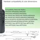 XPR 3500e XPR 3300e Earpiece with Mic Compatible with Motorola Radios XPR 3300e XPR3500 XPR3300 XPR3300e XPR3500e XPR3300 XPR3500, Acoustic Tube Headset with PTT Microphone,Surveillance Headset