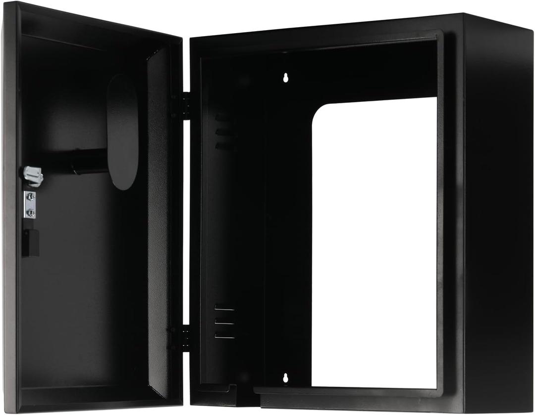 Ev Charger Protection Box,Compatible with Most Electric Vehicle Chargers Cable Cord Holder Lock Cover Outdoor Rainproof, Snowproof, Dustproof, Theftproof, Rustproof