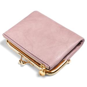 RNIEGA Wallet Women Small RFID Blocking Bifold Leather Wallets for Women Vintage Coin Purse With Zipper and Kiss Lock