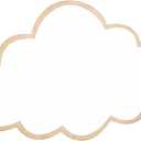 Decorative Mirror, Acrylic Wall Sticker Home Decor Nonglass Safety Mirror for Children Kids Room Playroom (Clouds)