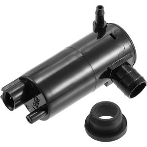 ACROPIX Windshield Washer Motor Pump with Grommet for Nissan Altima Rogue Maxima NV200 Versa - Pack of 1 Black