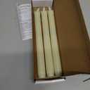 Homemory 3 Pack Flameless Taper Candles, No Remote, Realistic Flickering Battery Operated Candlesticks, Ivory LED Plastic Candle Safe for Weddings, Table Decor, Christmas, and Halloween