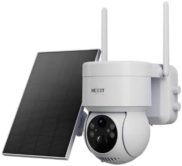 Nexxt Solutions Smart Wi-Fi Solar Camera - Outdoor PTZ, Motion Detection, Night Vision, Wireless Security Home Automation System Alexa &Google Home Compatible | Camara de Seguridad