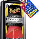 Meguiars Ultimate Compound, Pro-Grade Car Scratch Remover for Paint Correction, Removes Swirls and Defects While Restoring Gloss and Shine, Christmas Gifts for Car Guys, 15.2 Oz