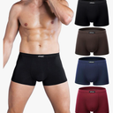 wirarpa Men's Breathable Modal Microfiber Trunks Underwear Covered Band Multipack Medium 4 count