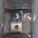 PATIKIL Round Recessed Door Lock, Stainless Steel 304 Hidden Recessed Cup Door Handle Furniture Pulls Latch Knob for Privacy Pocket Door Lockers, Gold