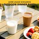 RACETOP 2000 Pack Disposable Plastic Cups 9 oz, Plastic Cups Bulk, Clear Cold Drinking Party Cups, ideal for Wedding,Thanksgiving, Christmas Party