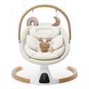 Baby Swings for Infants, Electric Infant Swing with 5 Speed Modes, Beige