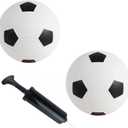 Sports Balls with Hand Pump for Kids and Toddlers - (Pack of 2) 6-Inch Diameter Rubber Sport Ball Set Includes Soccer Ball Basketball for Fun Outdoors and Backyard