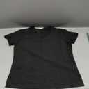 COZYFIT Scrub V-Neck Tops for Women, Soft Stretch Women's Tops Easy Care with 3 Pockets, Size S, Black