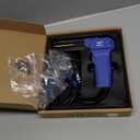WEP 960-V Plastic Welder Kit 110V with LED Lights with 200 Hot Staples and Pliers for Car Bumper Plastic Welding, Plastic Gas Tank Repair, a Great Automotive Tools for Mechanics (Blue)
