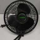 VIVOSUN AeroWave A6 6-Inch Clip-on Fan, Patented Portable Indoor Fan with Clip, 2-Speed Adjustment, Cord, Strong Airflow but Low Noise, and Fully-Adjustable Tilt for Grow Tent, Black, 1-Pack