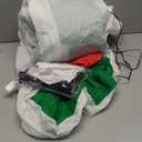 Realspring Large 5.6 FT x 6.7 FT Christmas Inflatable Santa Claus Elf Play Golf Decorations Inflatable Outdoor Christmas Decorations Built-in LED Lights Blow Up Yard for Outdoor Xmas Lawn