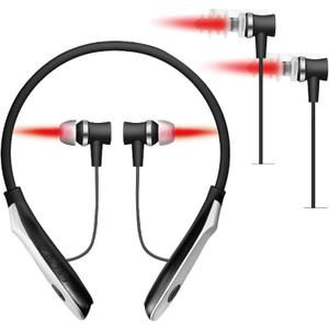 Red Light for Ears and Nose, 650nm Red Light Nose and Ear Device, 2 in 1: Red Light Ear Support and Red Light Nasal Support, with Silicone Covers and Red Light Nose Plugs