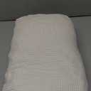 H.VERSAILTEX Stretch Sofa Covers for 3 Cushion Couch Covers Sofa Slipcovers for Living Room Feature Thick Checked Jacquard Fabric with Elastic Bottom, Sofa Large - Ivory