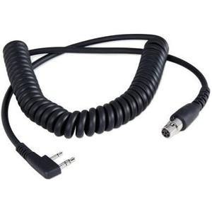 Rugged Radios CC-Ken 2-Pin to 5-Pin Coil Cord Adaptor Cable for Racing Radios Electronics Communications Kenwood & Baofeng  Connects to Headset and Two Way Handheld Radio Black