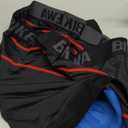 Bikewa Men's Cycling Underwear with Anti-Slip Leg Grips 4D Padded Bike Shorts MTB Liner for Bicycle Biking Riding (XX-Large, Black/Red)