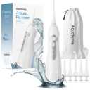 AquaSonic Water Flosser - Cordless Rechargeable Water Flossers for Teeth Cleaning - Waterproof Aqua Flosser, Portable Oral Irrigator for Dental Cleaning with 5 Jet Tips – Braces Home Travel.