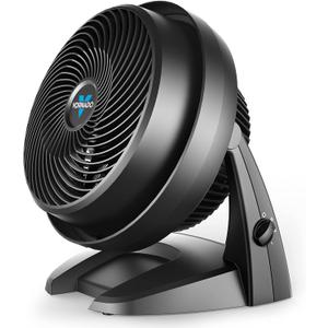 Vornado 630 Mid-Size Whole Room Air Circulator, 3-Speed, Floor Fan for Bedroom, Office, Home, Adjustable Tilt Head, 9 in, Quiet Cooling, Large Electric Fan, Black