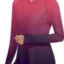 Bashafo Women UPF50+ Long Sleeve Shirts UV Protection Lightweight Sun Hoodie Hiking Workout Tops Quick Dry Outdoor, Small