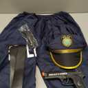 Luucio Police Costume for Kids, Police Officer Costume for Boys with Uniform, Halloween Costumes for Girls, Role Play Kit (Large-(8-10 Year), Blue)