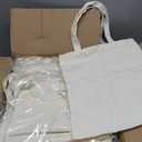Canvas Tote Bag Bulk for DIY Projects, 13x15 Inches Tote Bags for Sublimation, 10oz Machine Washable Fabric