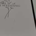 Lanpn Wedding Photo Album 8x10, Each Pack holds 50 Pictures Slip in Pockets Mini Linen Top Loading Wedding Photo Book for Portrait Only 8 x 10 Picture (Flower, White)