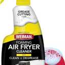 Weiman Foaming Air Fryer Cleaning Kit, Cleaner & Degreaser for Ceramic Baskets & Trays, Removes Grease, Grime, Oil & BakedOn Food, Includes NonAbrasive Sponge, FastActing, ResidueFree, 14 oz