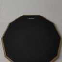 12 Inch Practice Drum Pad and Sticks, Beginner Snare Drum Pad with Drumsticks(2 pairs) and Carrying Bag, Double Sided Silent Drum Pad (Black)