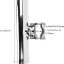 NovelBee 4-Pack Boat Fishing Rod Holder,Stainless Clamp on Fishing Rod Pole Holder for Rails 1-1/4" to 2" ( Tournament Style )