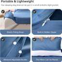 Sleeping Bag Liner for Adults, Lightweight Travel Sleep Sack with Carry Bag, Compact Portable Sleeping Sheet for Camping, Hiking, Hostels, Hotels and Backpacking (70.9" x 82.7", Blue)