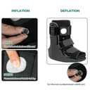 Jewlri Air Walking Boot, Fracture Boot Short Walker Protection Fits Left or Right Foot Ankle Support for Injuries Fractures Sprains Black M