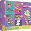 Ceaco - Disney - 4 X 1 Kids Multipack - Super Kitties - Multi Piece Jigsaw Puzzle for Adults -Challenging Puzzle Perfect for Game Nights - Finished Size Varies
