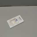 French tip Press on Nails Medium Almond Fake Nails with Design Metal 3D Bow Charms Stick on Nails White Pearl Glue on Nail Stiletto Nude Acrylic Nail Reusable for Women Girls Manicure