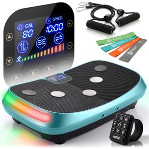 Lifepro Rumblex 4D Curved Vibration Plate Exercise Machine Triple Motor Vibrating Platform Machine with 7 Modes & 60 Speeds Full Body Vibration Plate for Lymphatic Drainage & at Home Workout