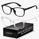 livho High Tech Blue Light Glasses - Advanced up to 99% Blue Light Blocking Computer Glasses - Screen Fatigue & UV Protection 
Color: *B1 Light Black+clear