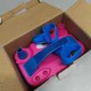 Nulink Electric Balloon Pump, Portable Electric Balloon Blower Machine Balloon Air Pump Dual Nozzle 110V 600W Balloon Inflator for Party Decorations (Rose red)