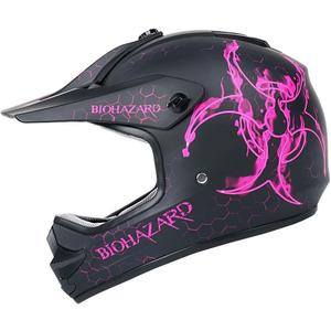 Orthrus DOT Certified Adult & Youth Helmet for Dirt Bike ATV Motocross Offroad Motorcycle Bike(BIO-Pink, L)