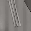 3 PCS Spring Tension Curtain Rod Adjustable Length 41-74 Inches, No Drilling, Tension Rod Suitable for Windows, Bathroom, Cabinets, Wardrobes White) (white)