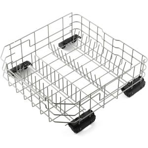 WD28X26099 Lower Dishwasher Rack Replacement Parts for GE Lower Dishrack Dishwasher Roller Wheels GE GDF620HMJ2ES GDF610PMJ4ES GDT530PGD2BB GDF630PSM0SS Built-In Bottom Dish Rack Assembly 1 Pcs
