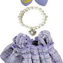 17cm Doll Clothes Set & Outfit Set for 17cm Dolls - Premium Fashion Dresses with Accessories, Luxury Chic Doll Clothing & Style Bundle Purple White