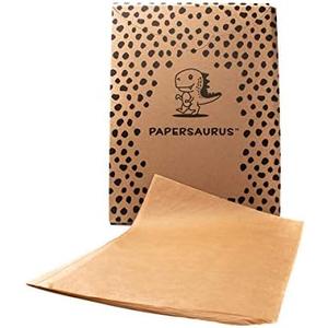 Papersaurus - 12" x 16" Natural Parchment Paper for Bakers (450 pcs) - Non-Stick Precut Sheets - Food Grade - Oven Safe Sheet Pan Liner - Great for Baking, Air Frying, and Cooking