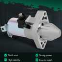 SCITOO Starter Motor 17870 for Acura for TSX 2.4L 2004-2005 for Honda for Accord 2.4L 2003-2005 for Honda for Element 2.4L 2003-2006 12V 1.6kW CW 9-Tooth Pinion PMGR ;