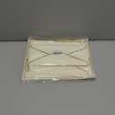 Topeen 50 Pack Stationery Set with Gold Border, #10 Business Envelopes and 8.5x11 Paper Sheets and Stickers for Writing Letters (Cream Color, 8.5x11 Inches)